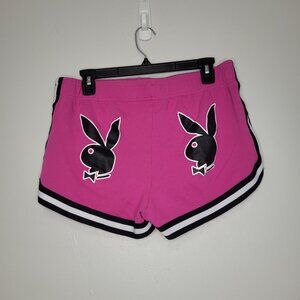 Playboy Bunny Pink Athletic Shorts cute bimbocore retro girlie size xl